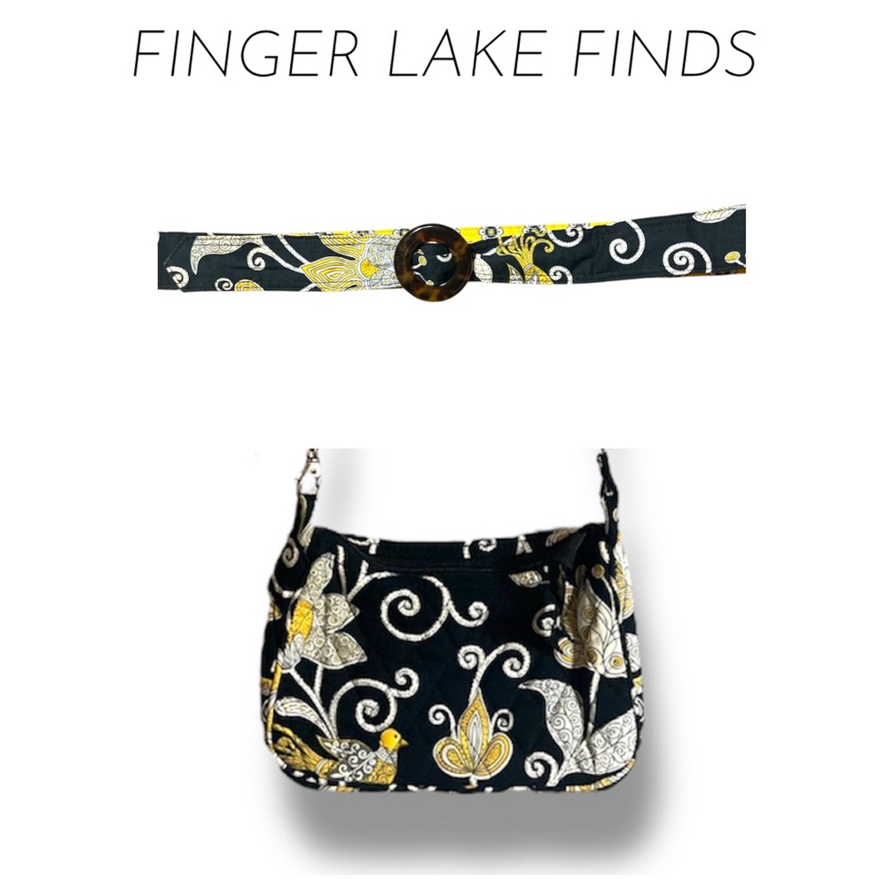Vera Bradley "Yellow Bird" Bag and Belt